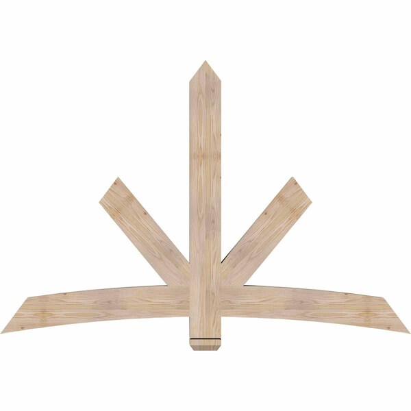 Ekena Millwork Alberta Smooth Timber Gable Bracket, Douglas Fir, 72"W x 48"H x 3 1/2"D x 5 1/2"F, 16/12 Pitch GBW072X48X0406ALB00SDF - main